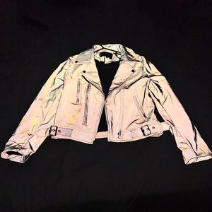 Reflective biker jacket, reflective moto jacket